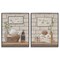 Stupell Industries Go Relax Traditional Bathroom 2 pc Framed Giclee Wall Art Set Design by Pam Britton
